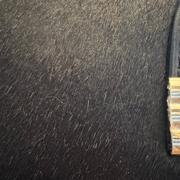 Small Satchel - Black with black calf hair trim - Picture 8 of 8